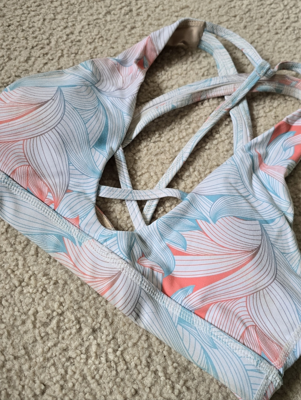 Buff Bunny Strappy Athletic Sports Bra Top Womens Size Small
